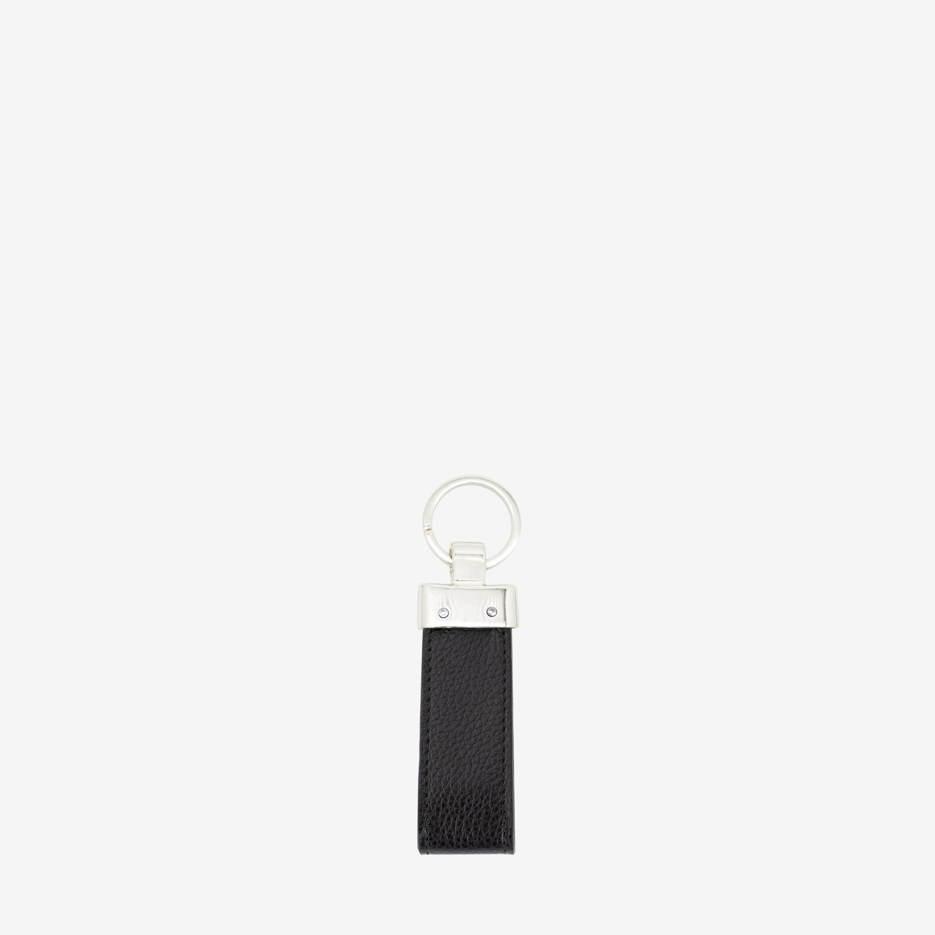 Cavalinho El Estribo Black Leather Keychain SKU 28620591.01 #color_black