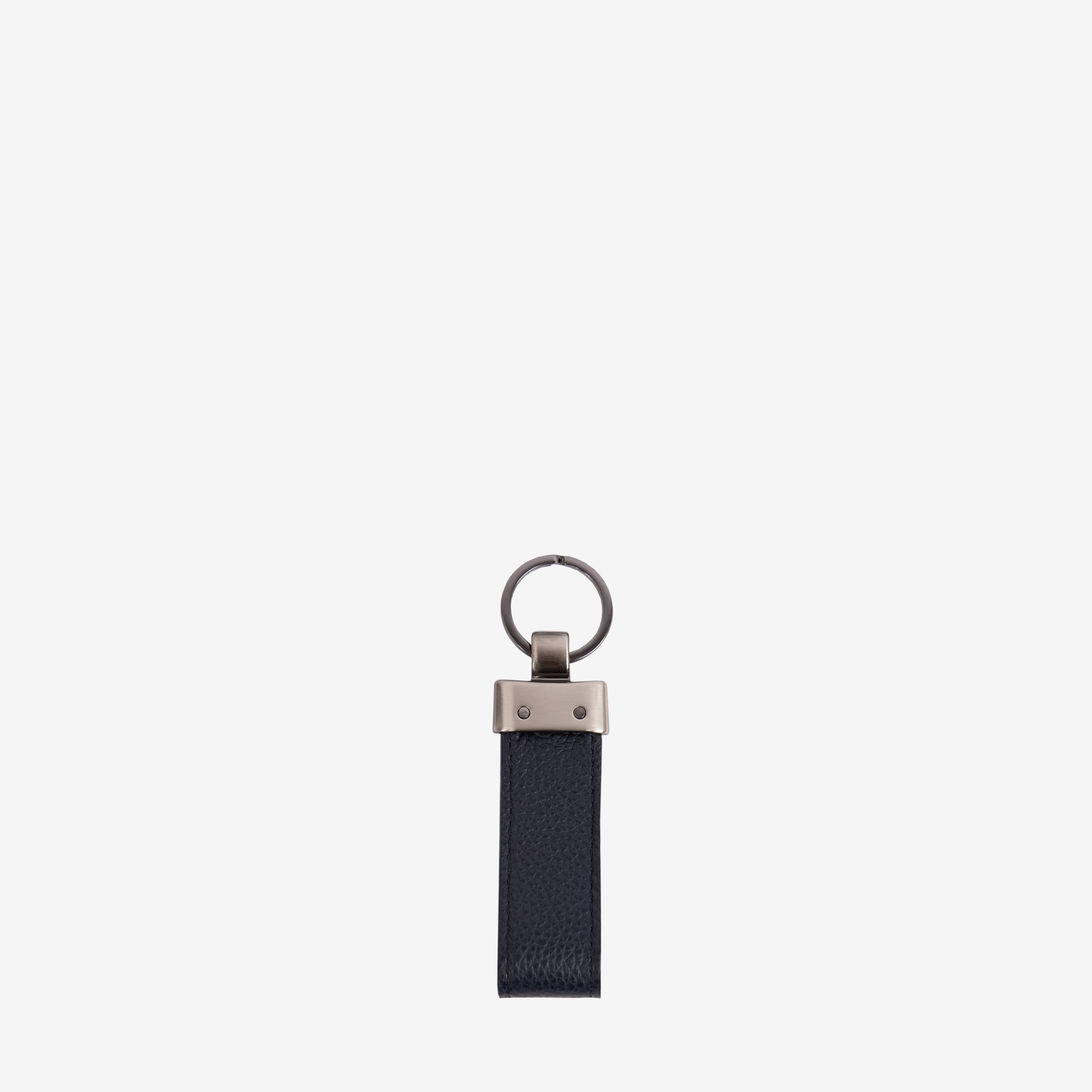 Cavalinho El Estribo Navy Leather Keychain SKU 28620591.03 #color_navy