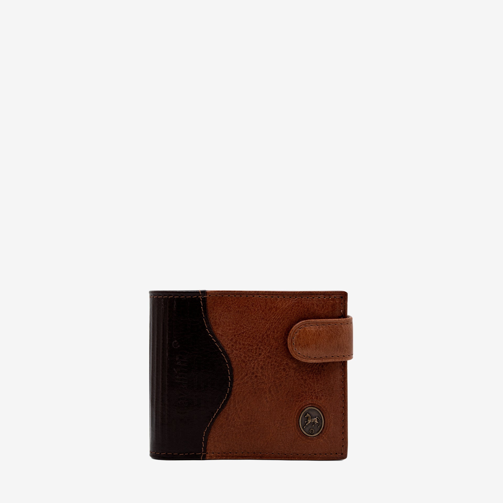 Cavalinho El Cavaleiro Trifold Leather Wallet SKU 28650586.20 #color_DarkBrown / SaddleBrown