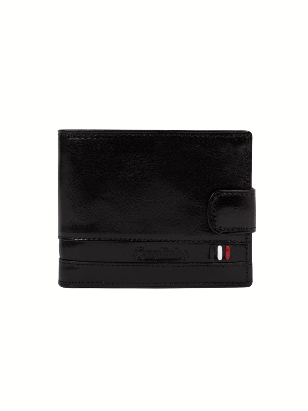 Cavalinho Di Cavallo Trifold Leather Wallet SKU 28660503.01 #color_black