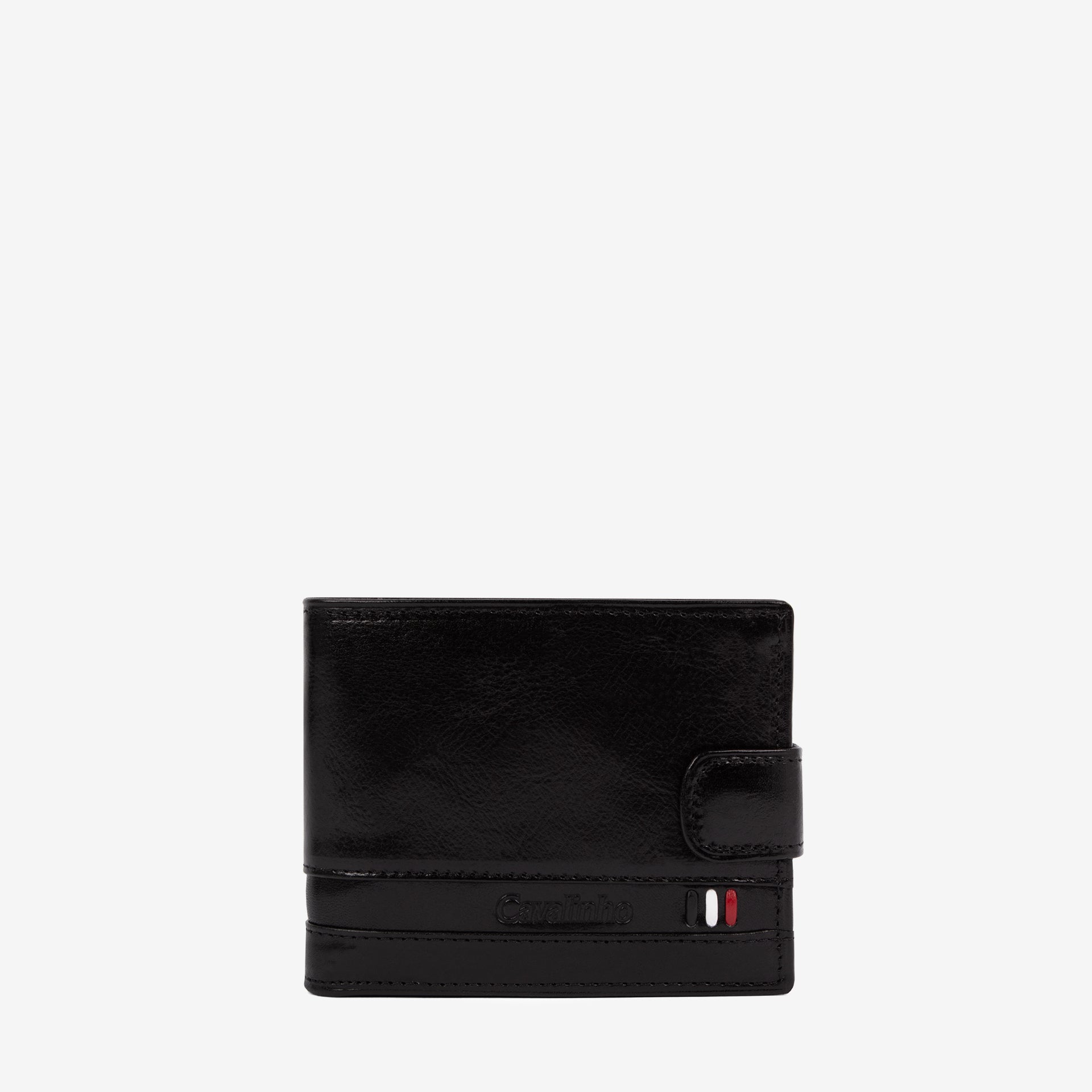 Cavalinho Di Cavallo Trifold Leather Wallet SKU 28660503.01 #color_black