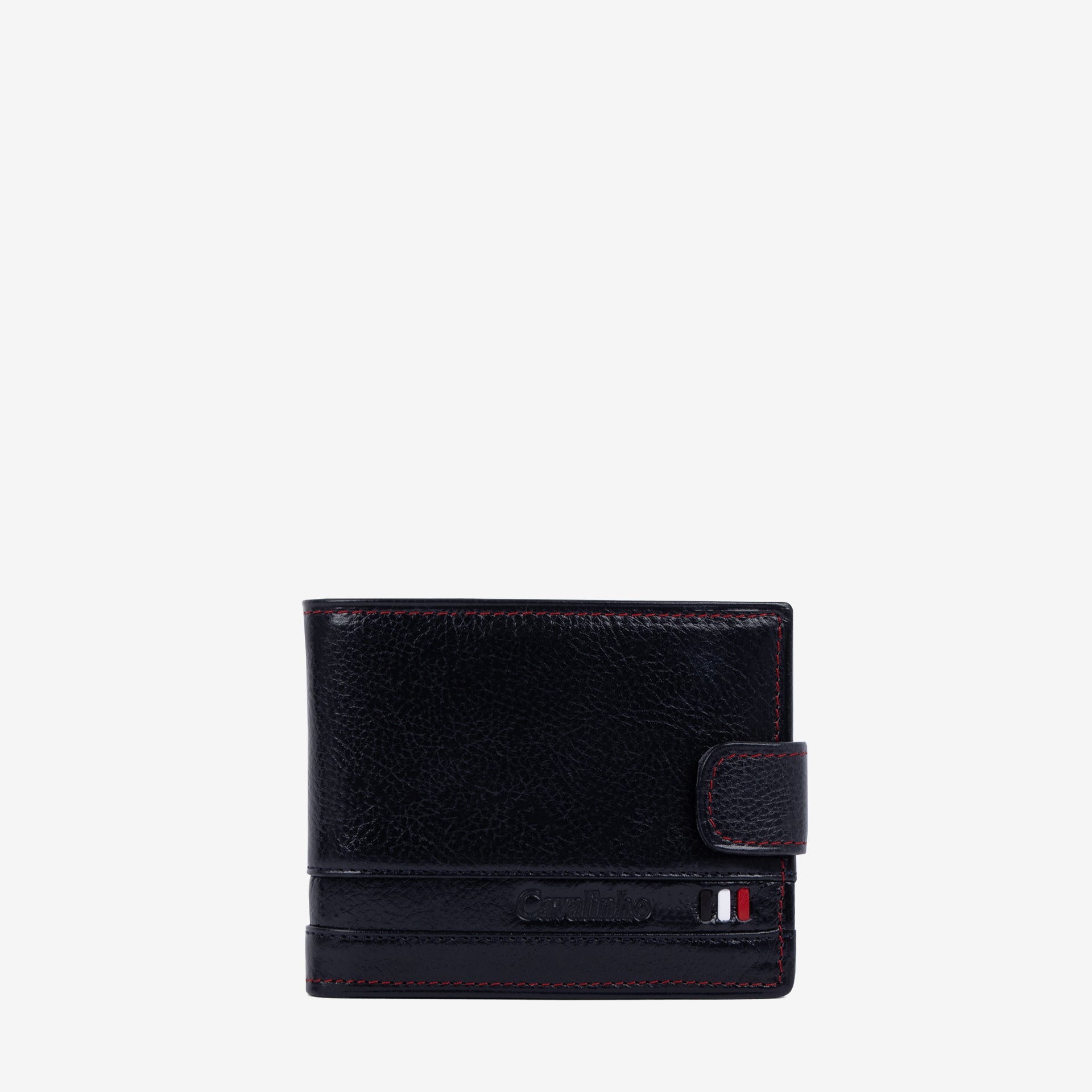 Cavalinho Di Cavallo Trifold Leather Wallet SKU 28660503.03 #color_navy