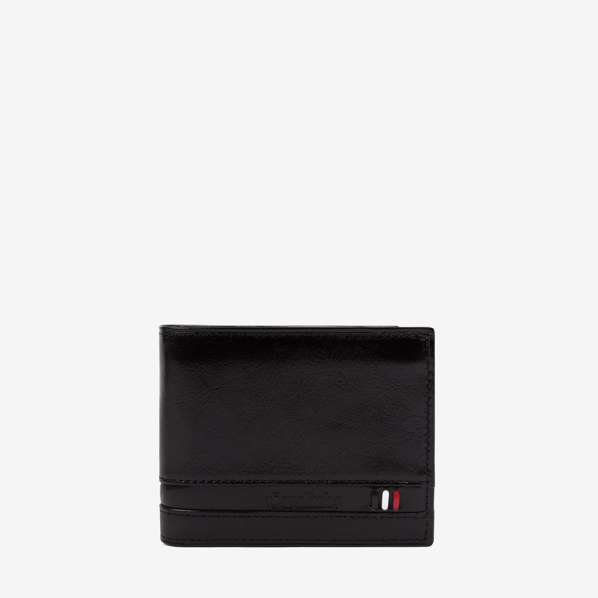 Cavalinho Di Cavallo Trifold Leather Wallet SKU 28660507.01 #color_black