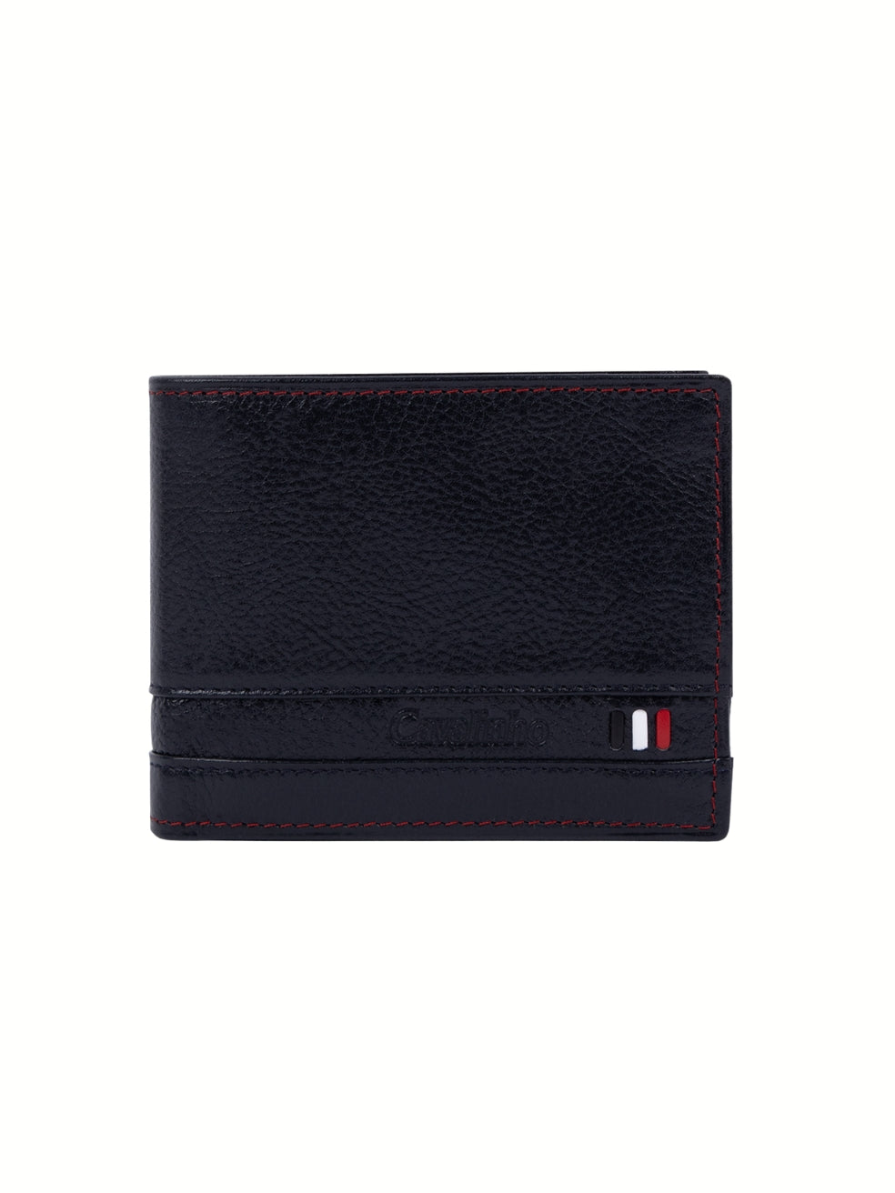 Cavalinho Di Cavallo Trifold Leather Wallet SKU 28660507.03 #color_navy