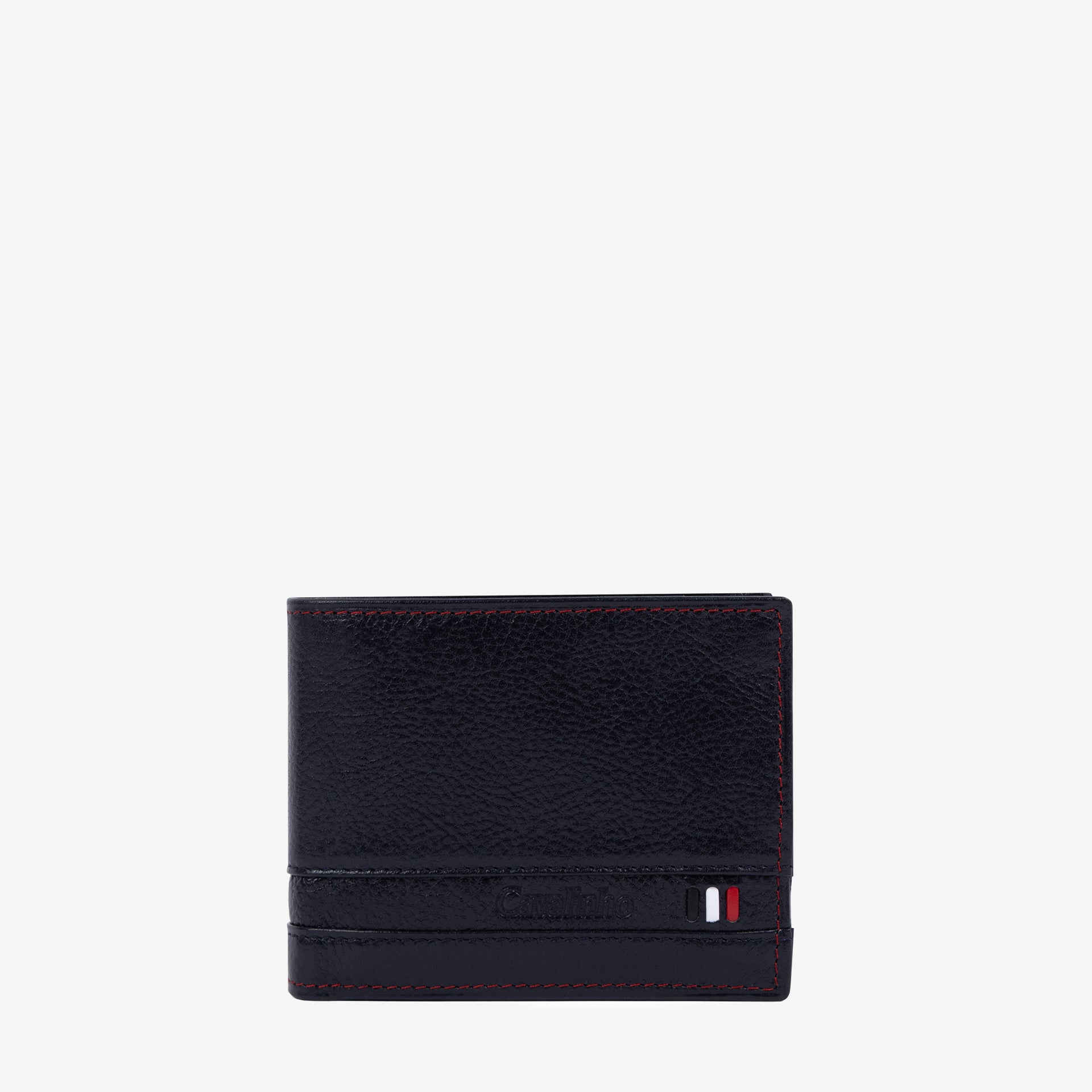 Cavalinho Di Cavallo Trifold Leather Wallet SKU 28660507.03 #color_navy