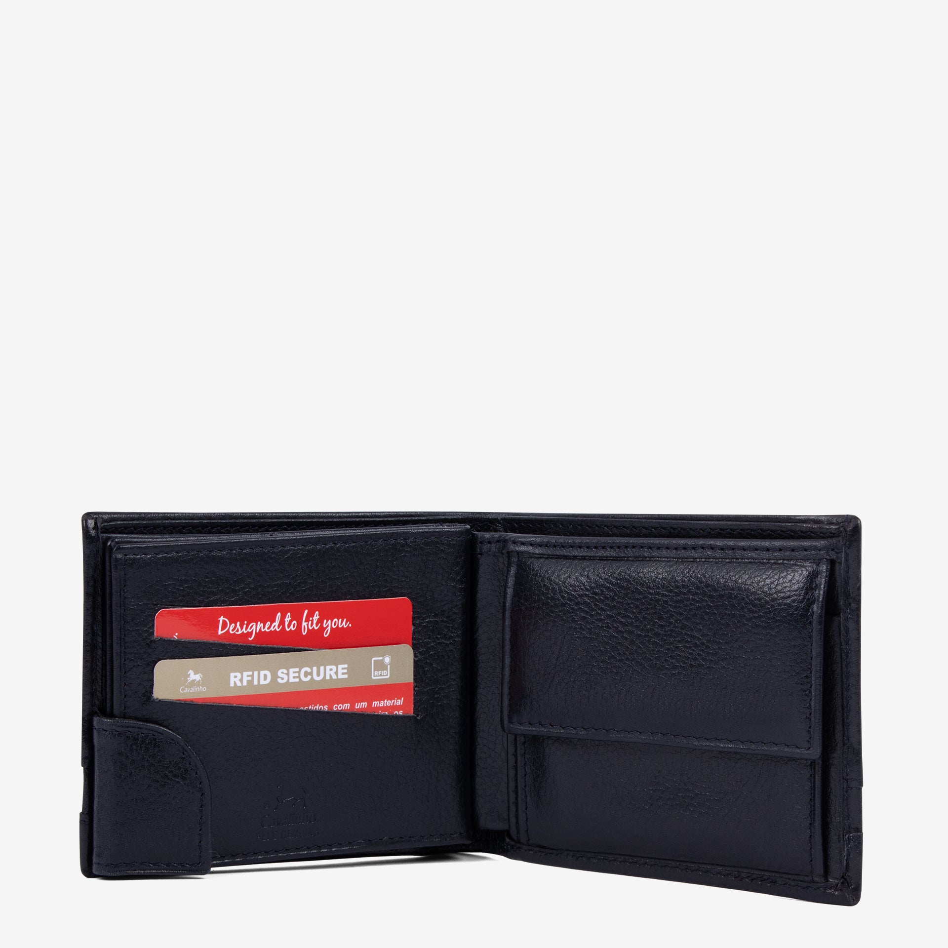Cavalinho Di Cavallo Bifold Leather Wallet SKU 28660512.03 #color_navy