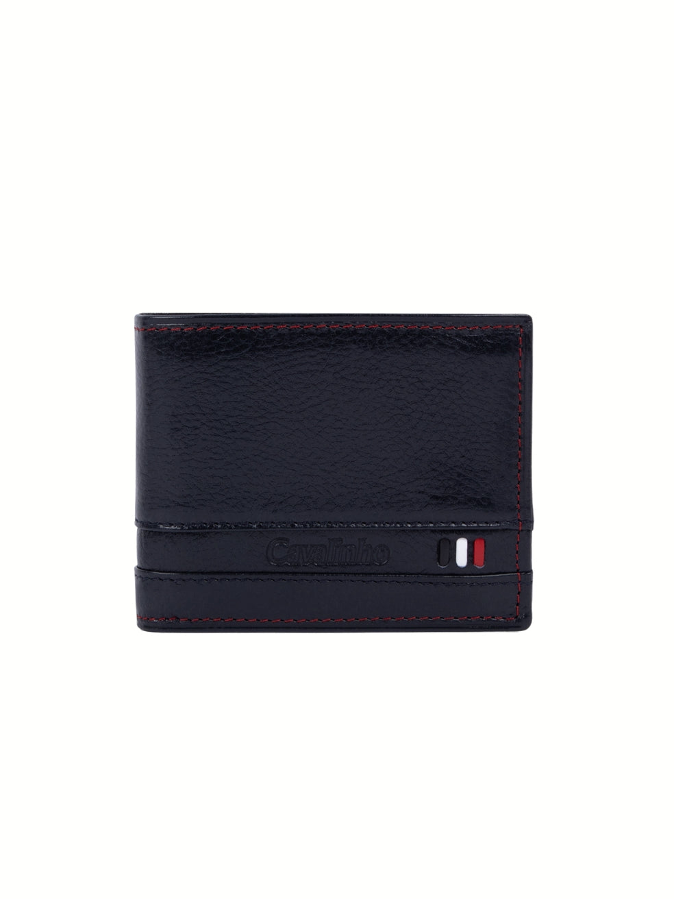 Cavalinho Di Cavallo Trifold Leather Wallet SKU 28660517.03 #color_navy