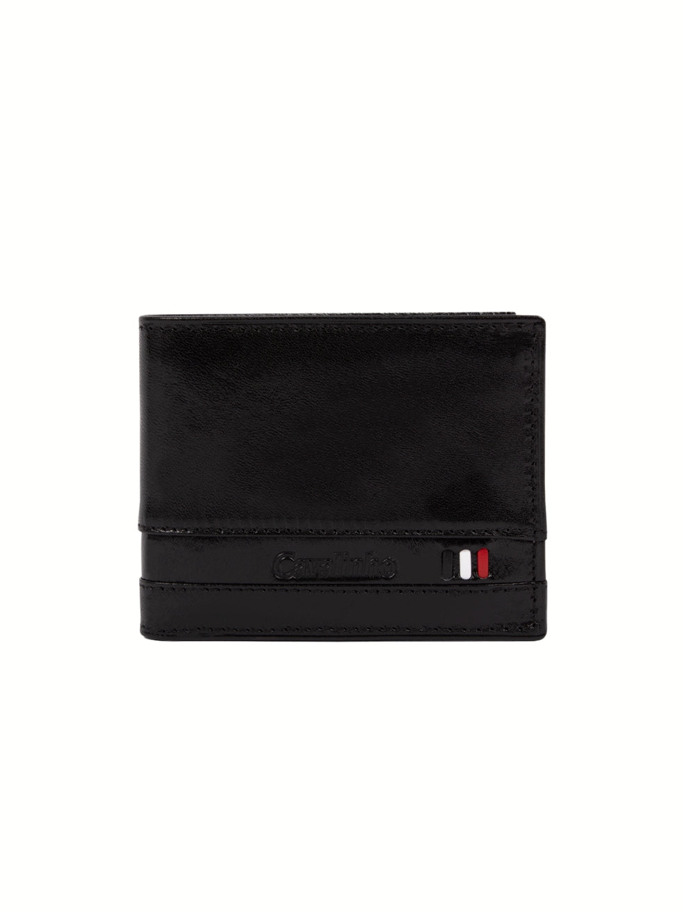 Cavalinho Di Cavallo Trifold Leather Wallet SKU 28660523.01 #color_black