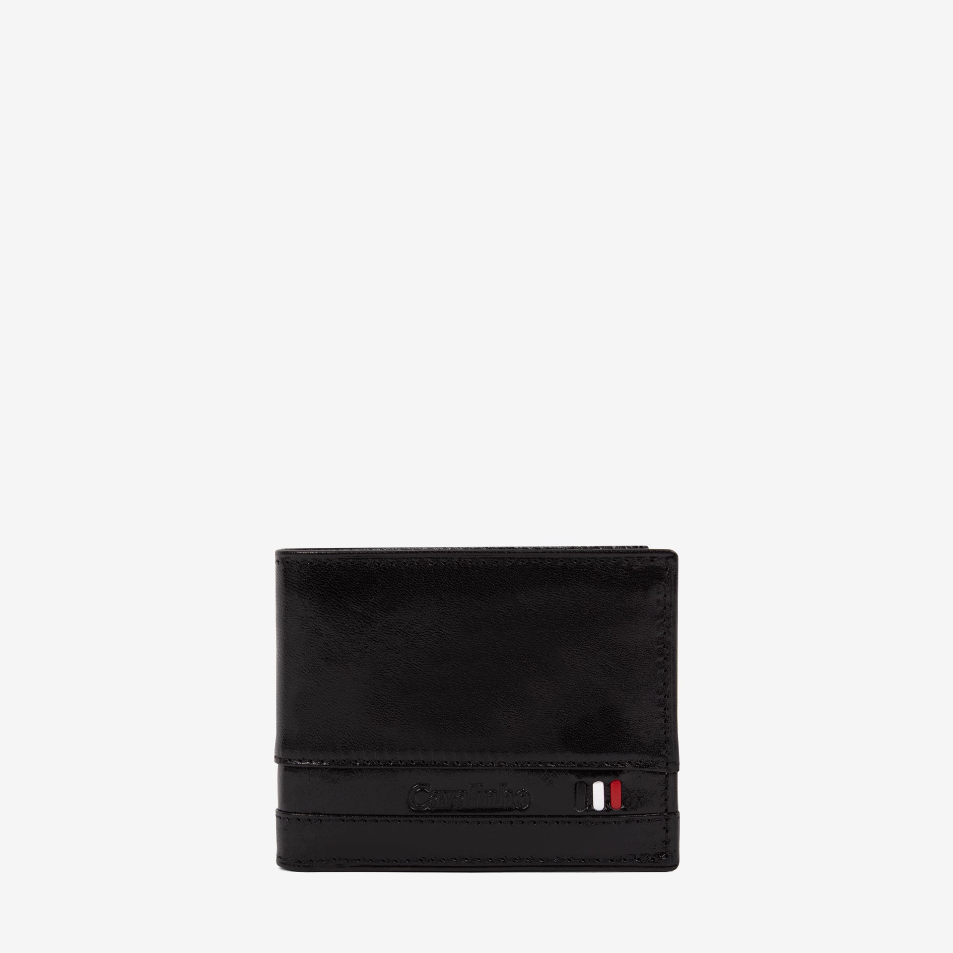 Cavalinho Di Cavallo Trifold Leather Wallet SKU 28660523.01 #color_black