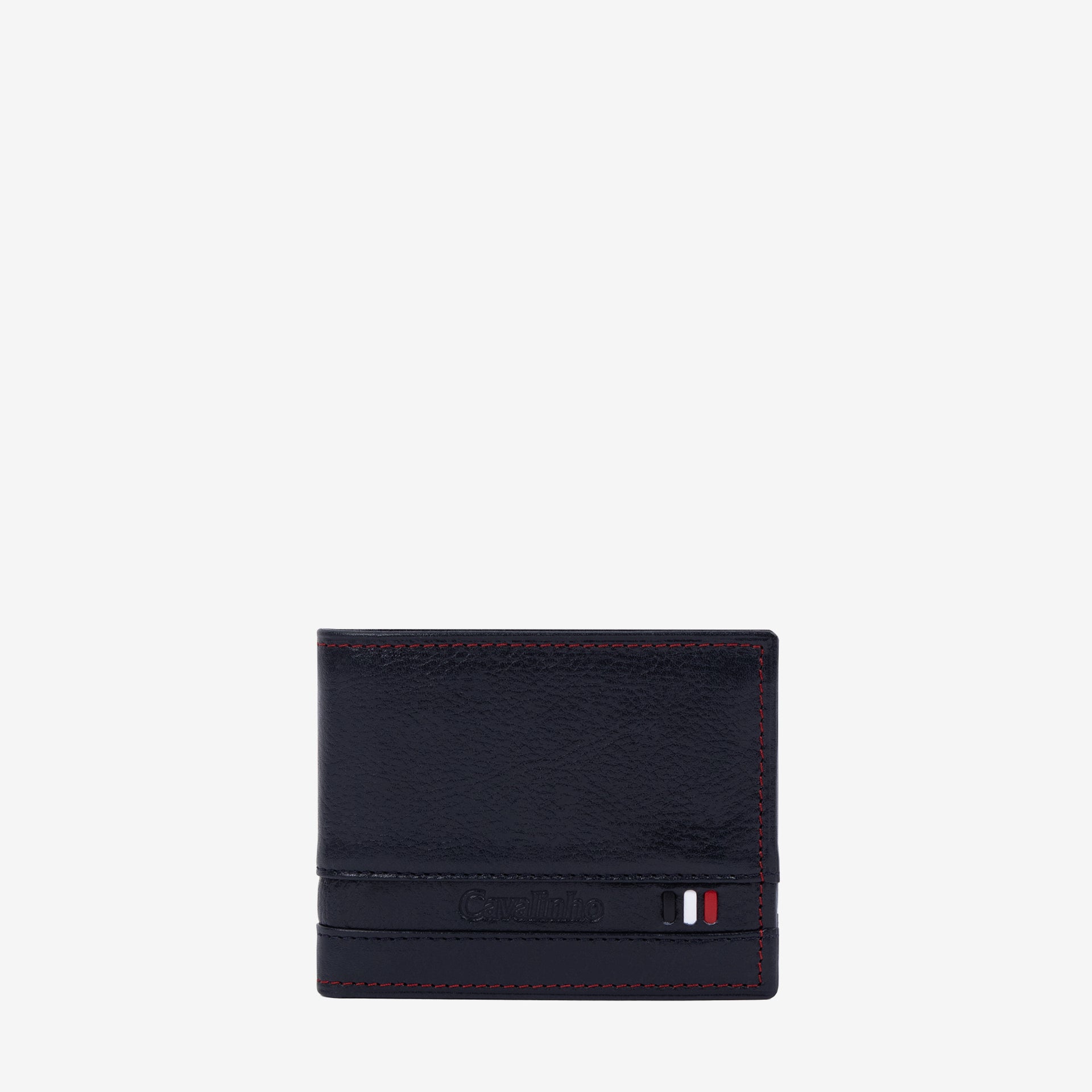 Cavalinho Di Cavallo Trifold Leather Wallet SKU 28660523.03 #color_navy