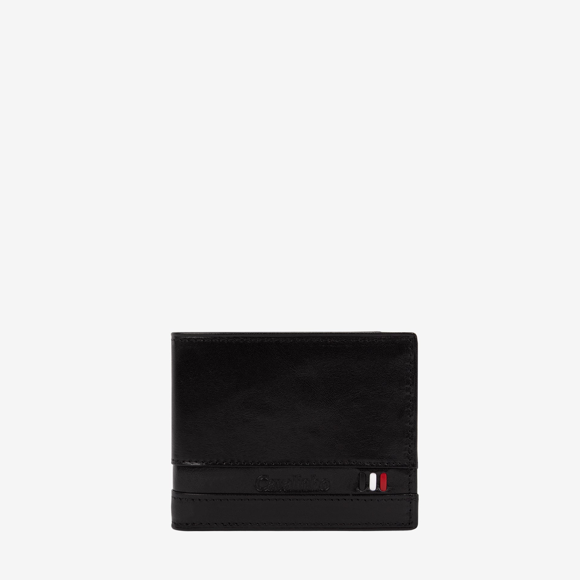 Cavalinho Di Cavallo 2 in 1 Bifold Leather Wallet SKU 28660528.01 #color_black