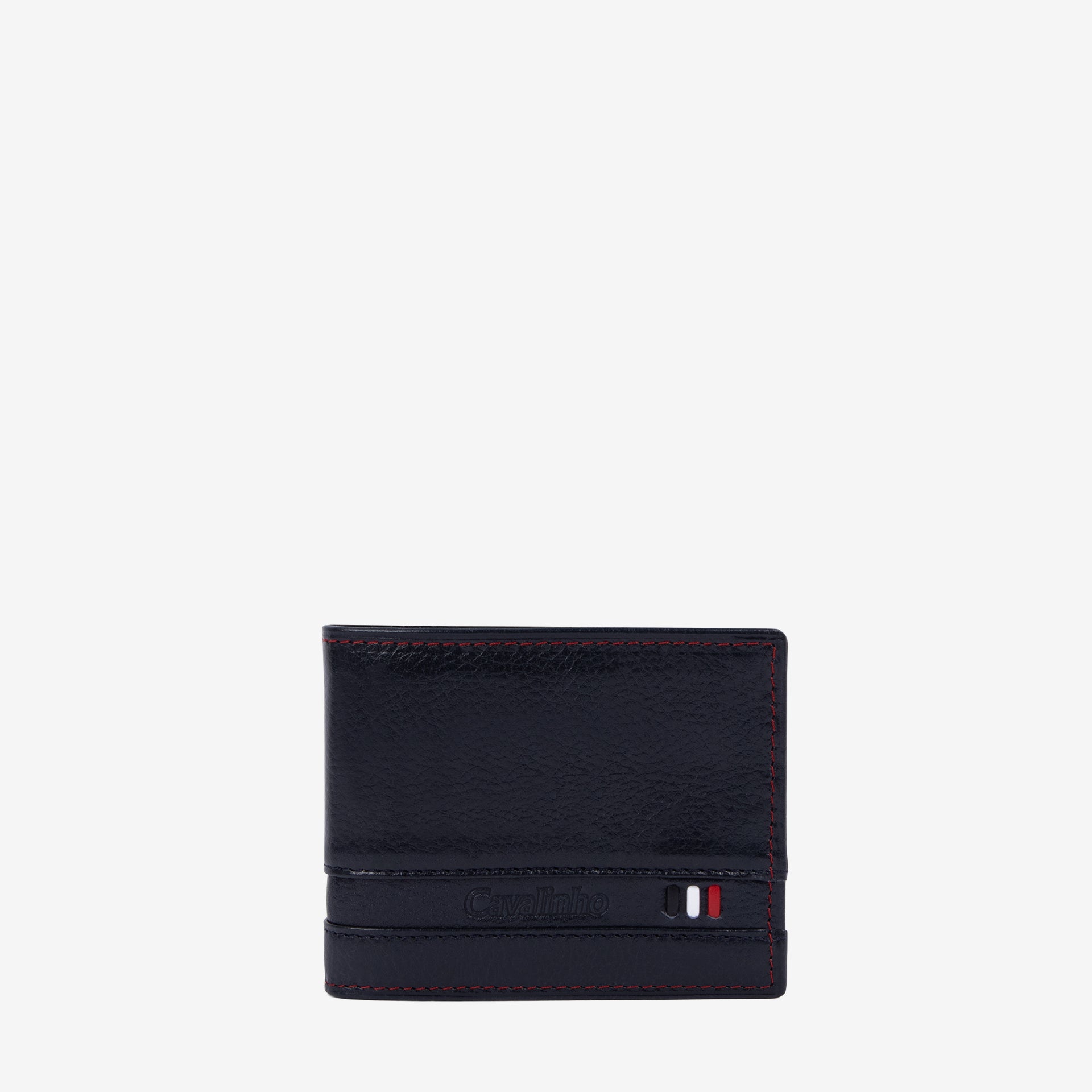Cavalinho Di Cavallo 2 in 1 Bifold Leather Wallet SKU 28660528.03 #color_navy