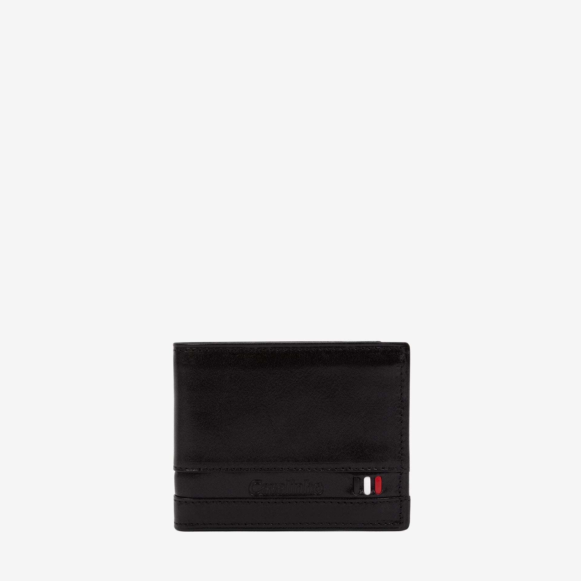 Cavalinho Di Cavallo Trifold Leather Wallet SKU 28660529.01 #color_black