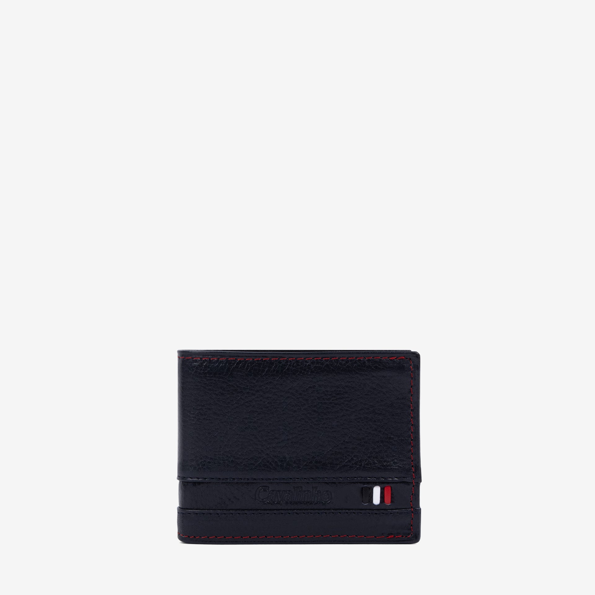 Cavalinho Di Cavallo Trifold Leather Wallet SKU 28660529.03 #color_navy