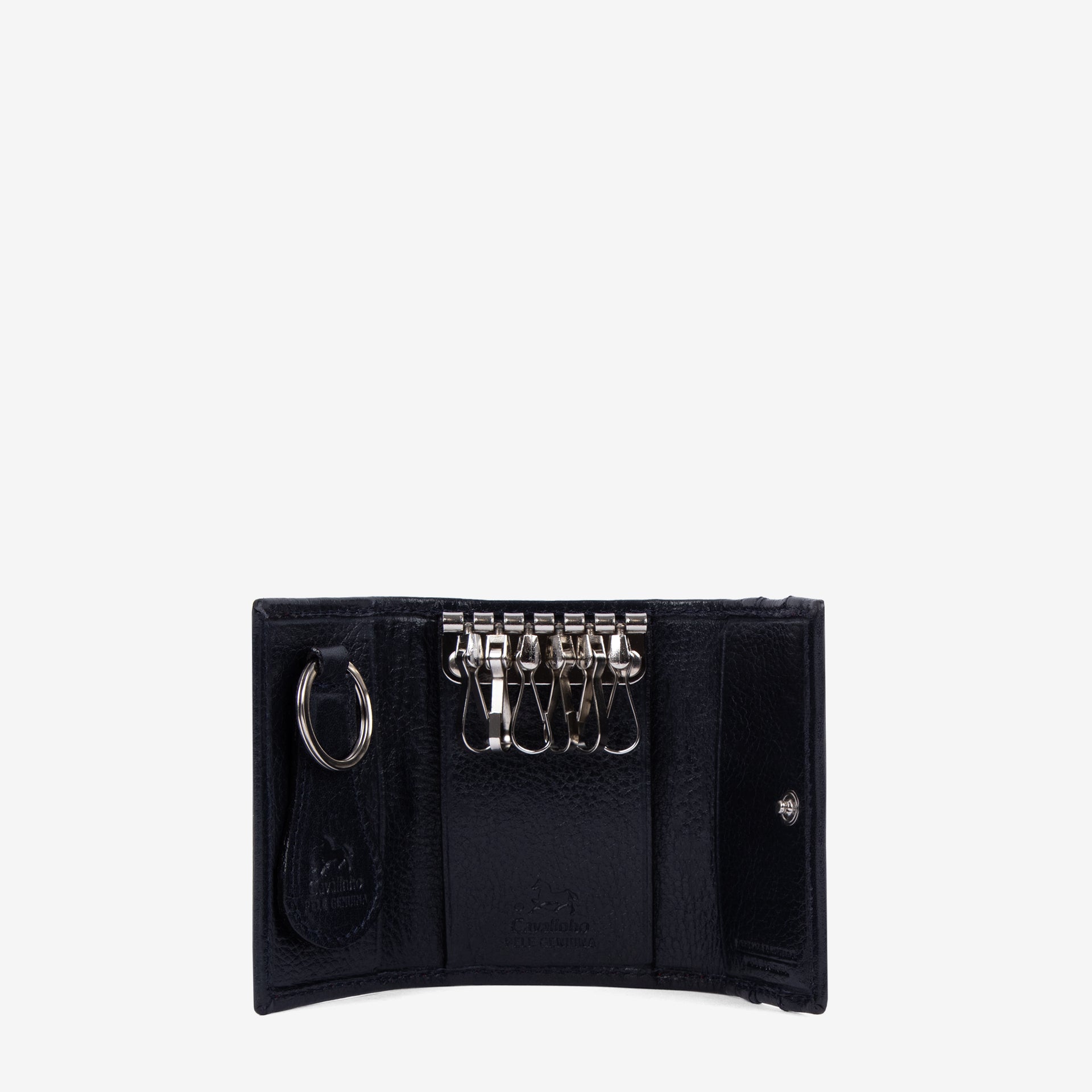 Cavalinho Di Cavallo Leather Key Holder Wallet SKU 28660535.03 #color_navy