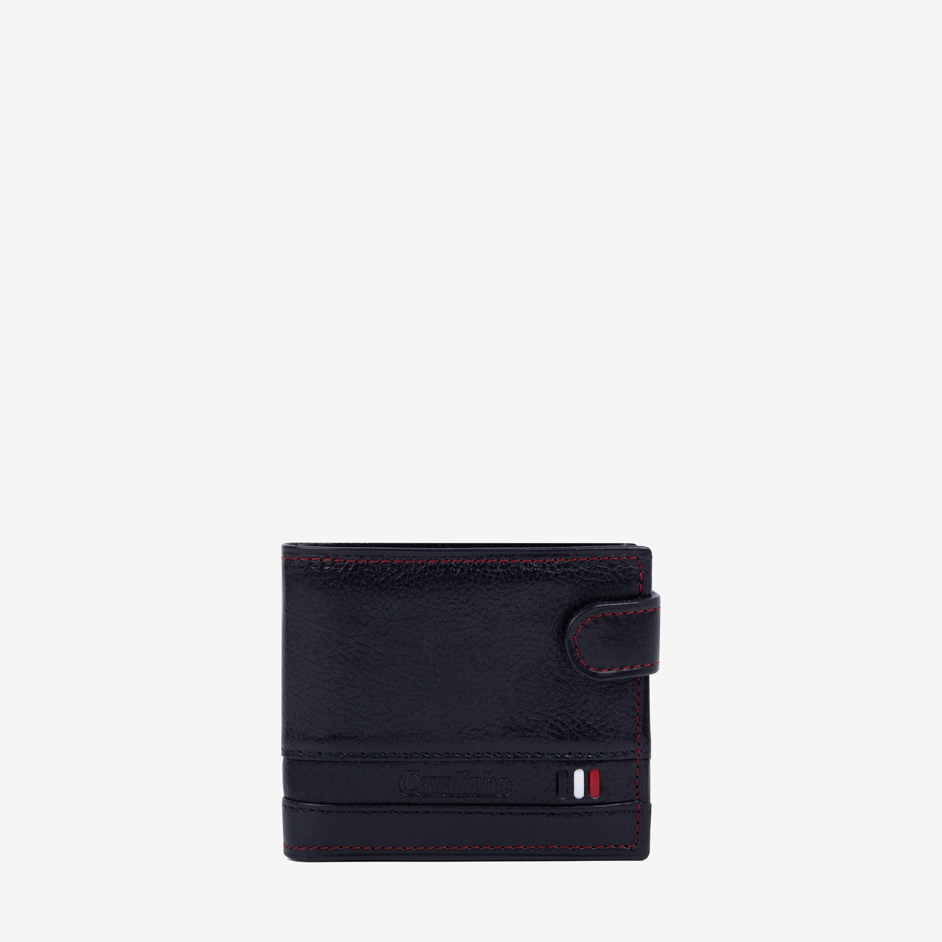 Cavalinho Di Cavallo Trifold Leather Wallet SKU 28660588.01 #color_navy