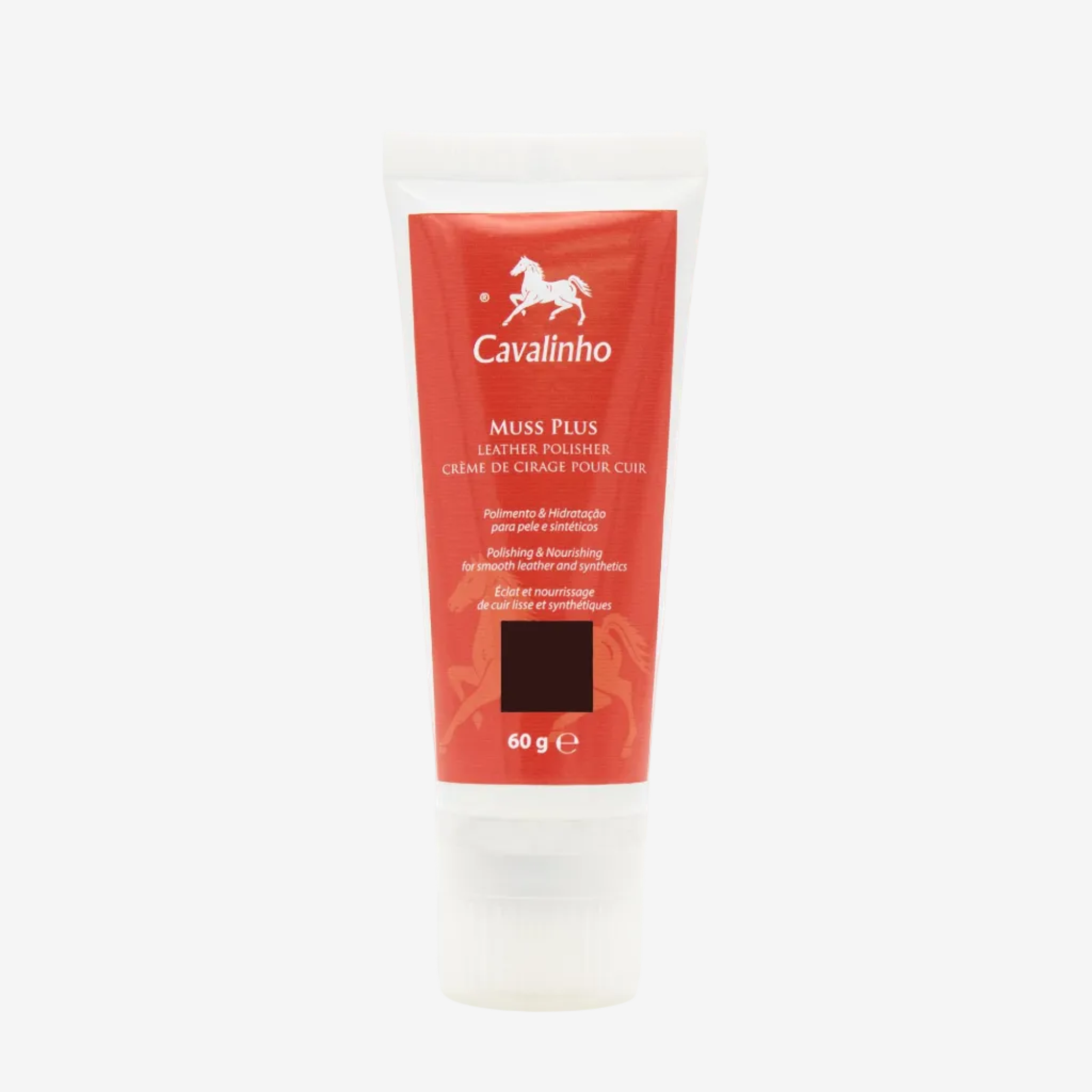 Cavalinho Muss Plus Brown Leather Polisher 60g 38022004.02 #color_Brown, Brun, Marrom