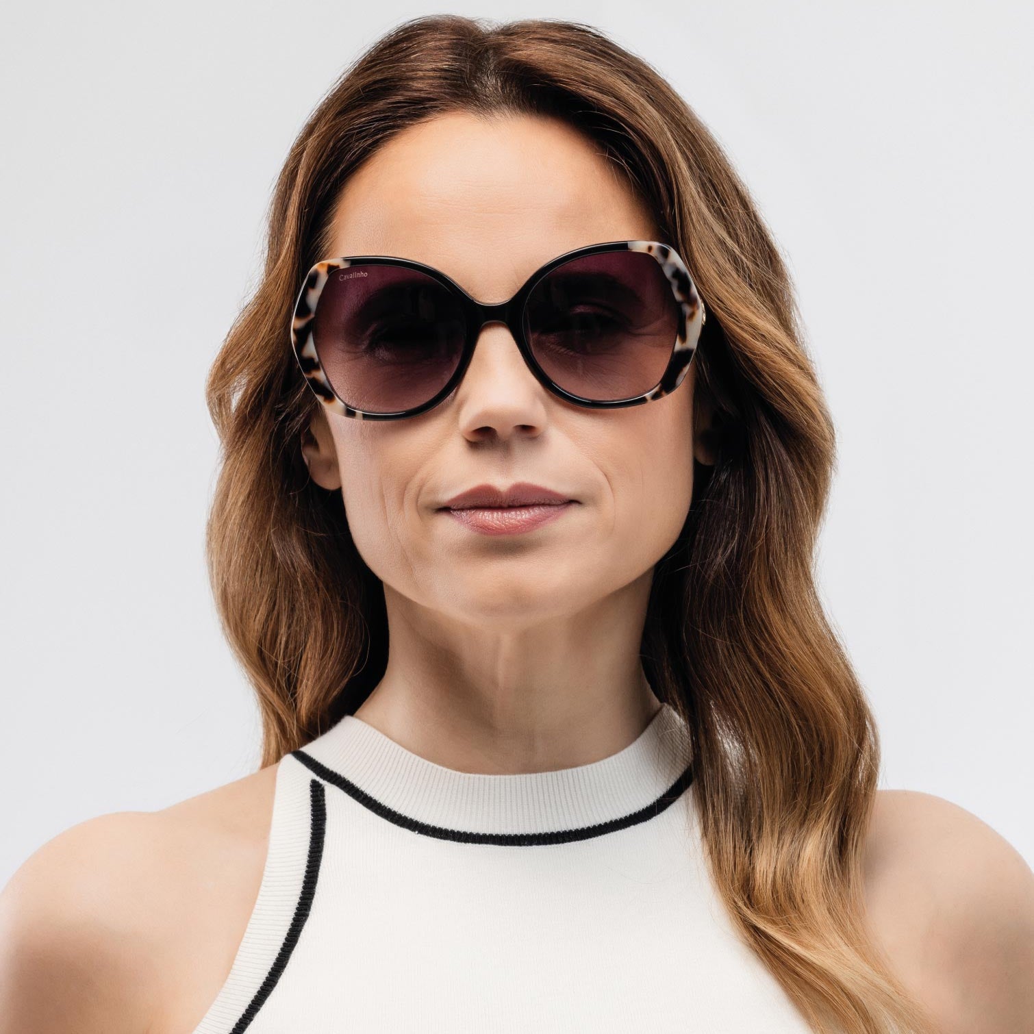 Cavalinho Pearl Designer Sunglasses for Women SKU 38501623.01 #color_black