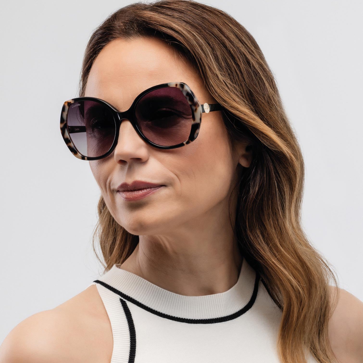 Cavalinho Pearl Designer Sunglasses for Women SKU 38501623.01 #color_black