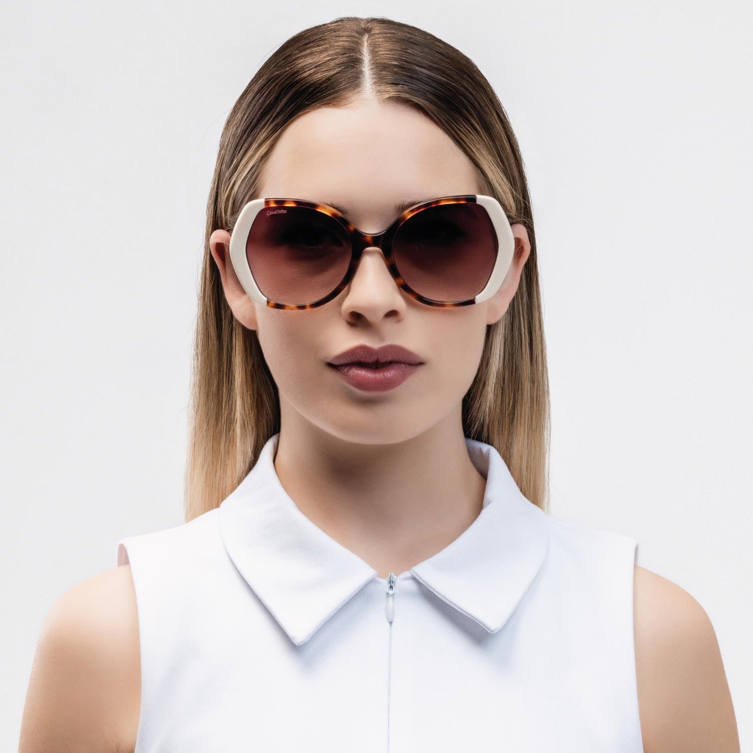 Cavalinho Pearl Designer Sunglasses for Women SKU 38501623.02 #color_brown