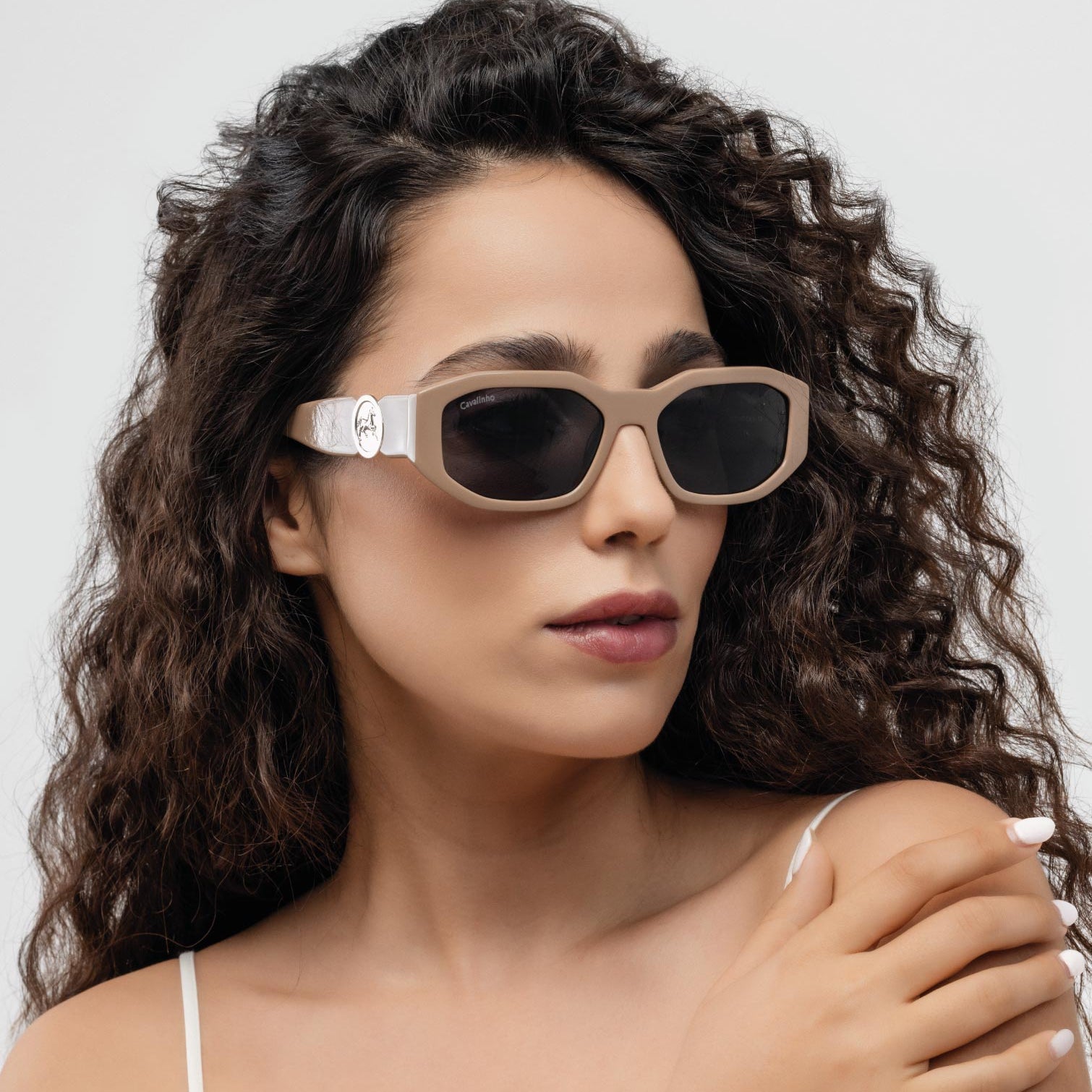 Cavalinho Retro Designer Sunglasses for Women SKU 38501723.07 #color_sand