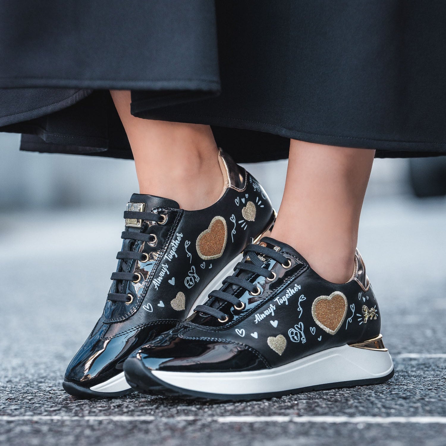 Cavalinho Always Together Sneakers for Engagement Wedding for Women SKU 48010088.01 #color_Black, noir, preto