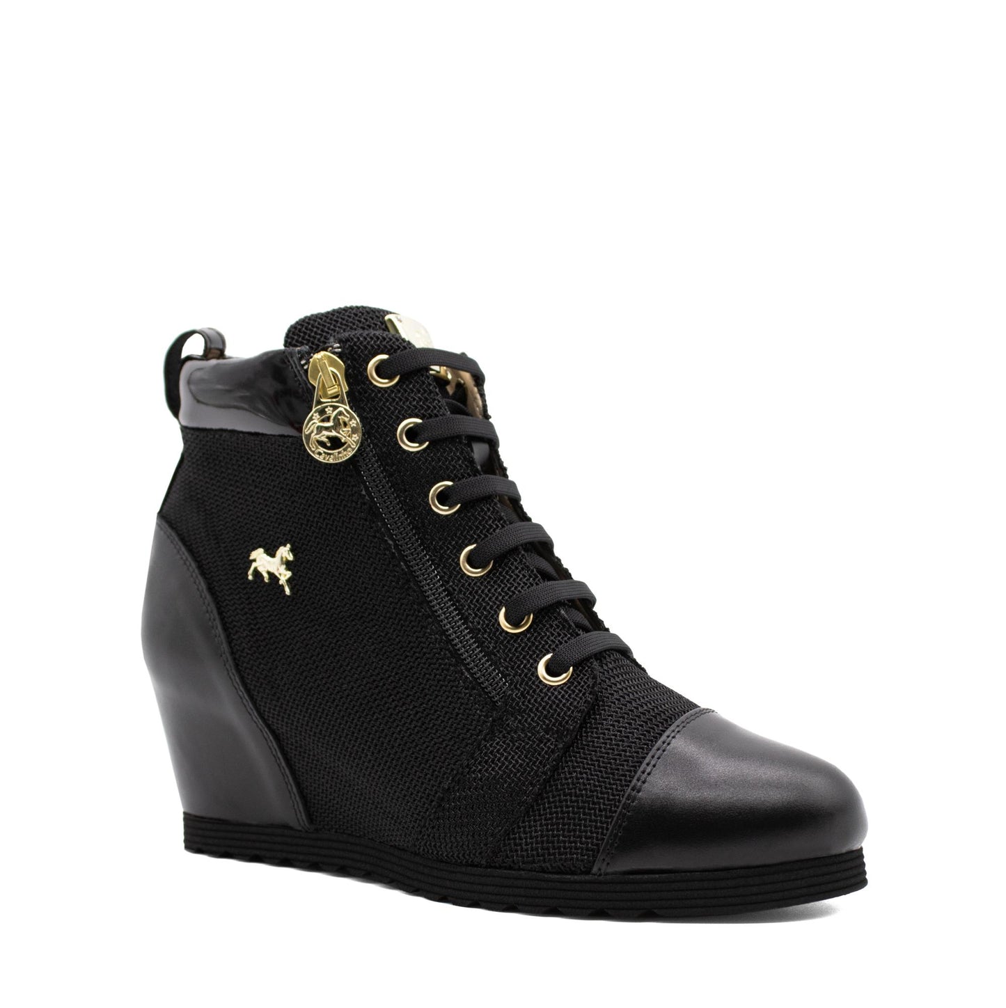 Cavalinho La Vie Wedge Sneakers - Black - 48010107.01_2