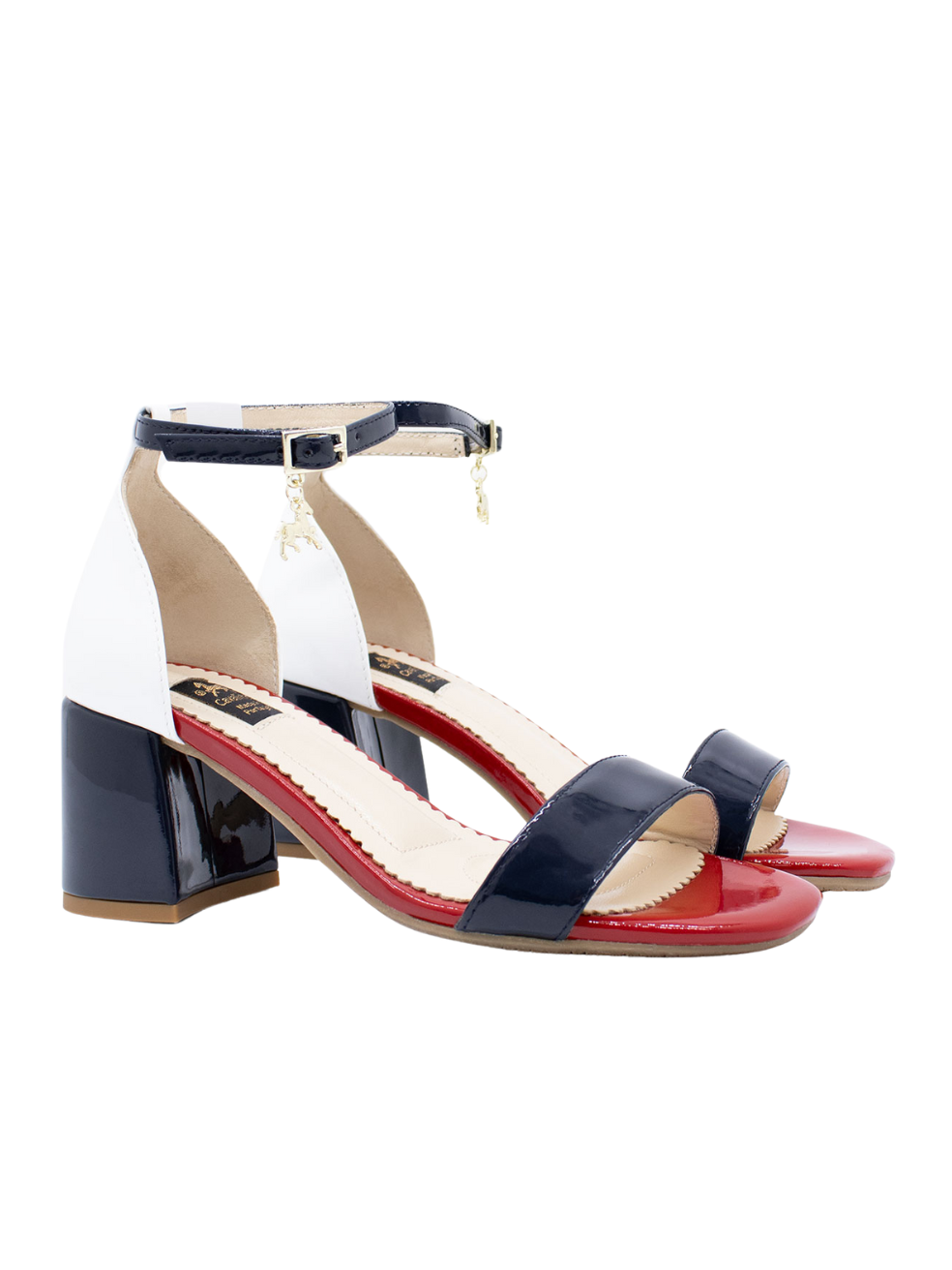 Cavalinho Loved Block Heel Sandal SKU 48010115.22 #color_navy / white / red