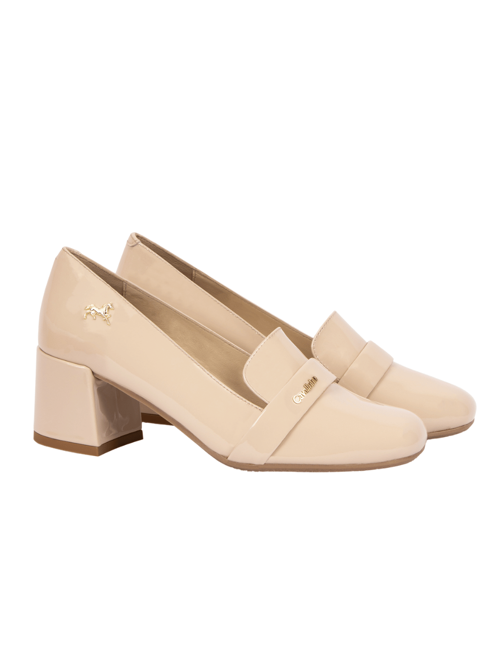 Cavalinho Enchanté Block Heel Loafers SKU 48010121.05 #color_beige