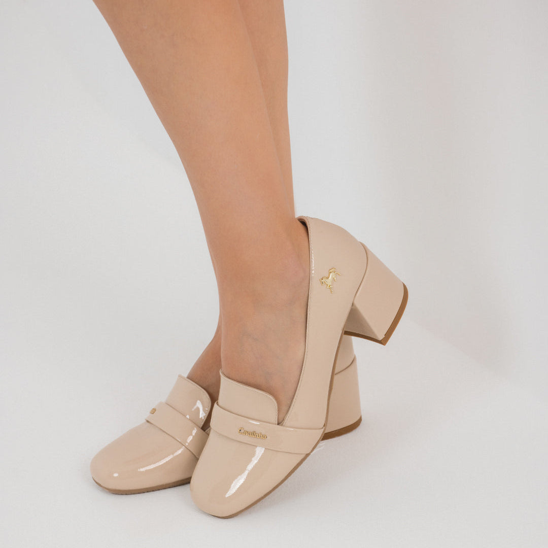 Cavalinho Enchanté Block Heel Loafers SKU 48010121.05 #color_beige