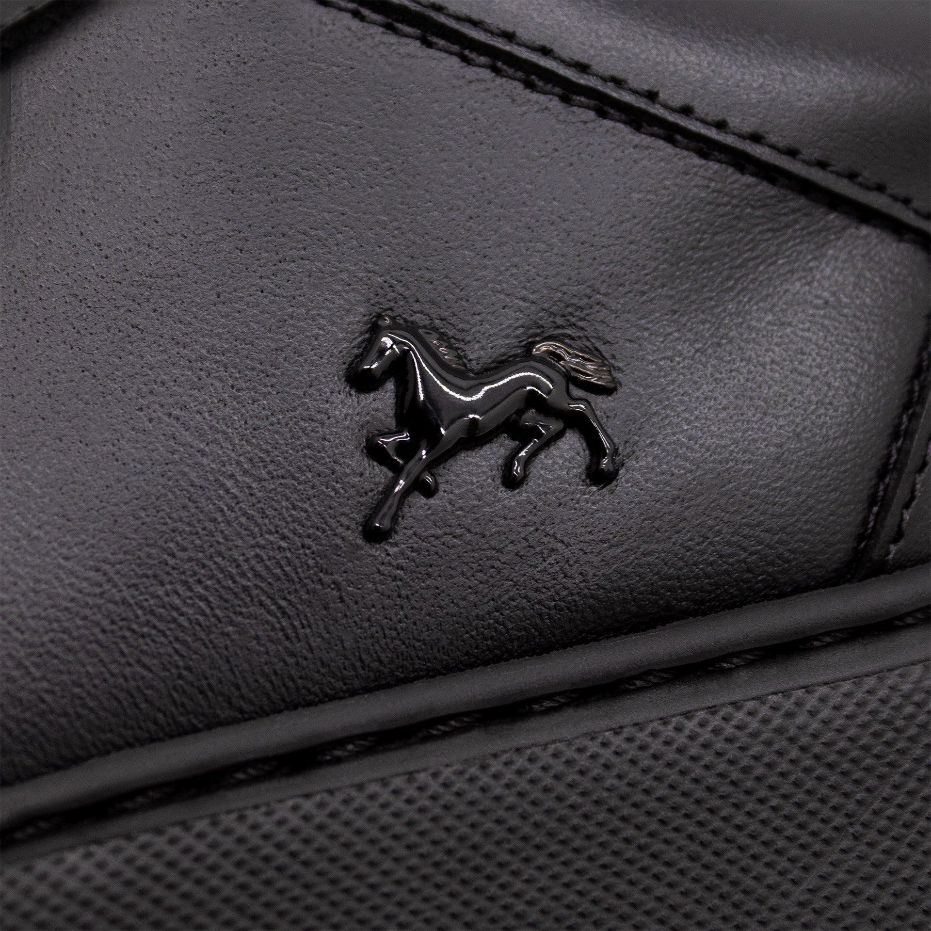 Cavalinho Authentic Black Leather Sneakers for Men SKU 48010122.01 #color_black