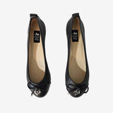 Cavalinho Sabrina Muse Soft Pebbled Black Leather Flats SKU 48010128.01 #color_black