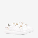 Cavalinho Eternal Leather Sneakers for Women with Gold Accents SKU 48010132.16 #color_white / gold