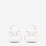 Cavalinho Eternal Leather Sneakers for Women with Gold Accents SKU 48010132.16 #color_white / gold