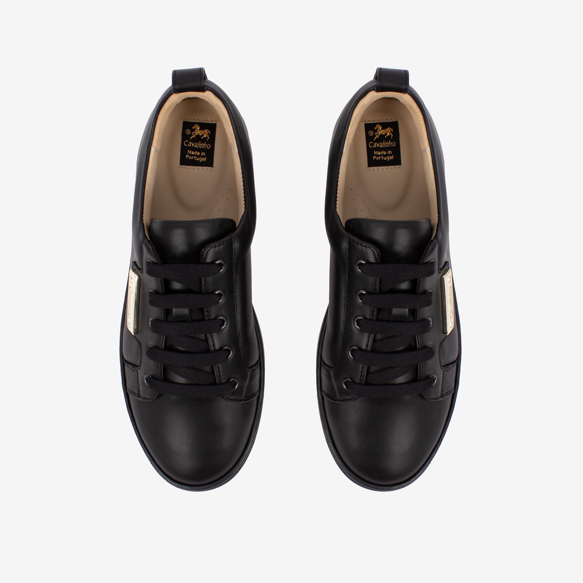 Cavalinho La Vie Black Leather Sneakers for Women SKU 48010138.01 #color_black