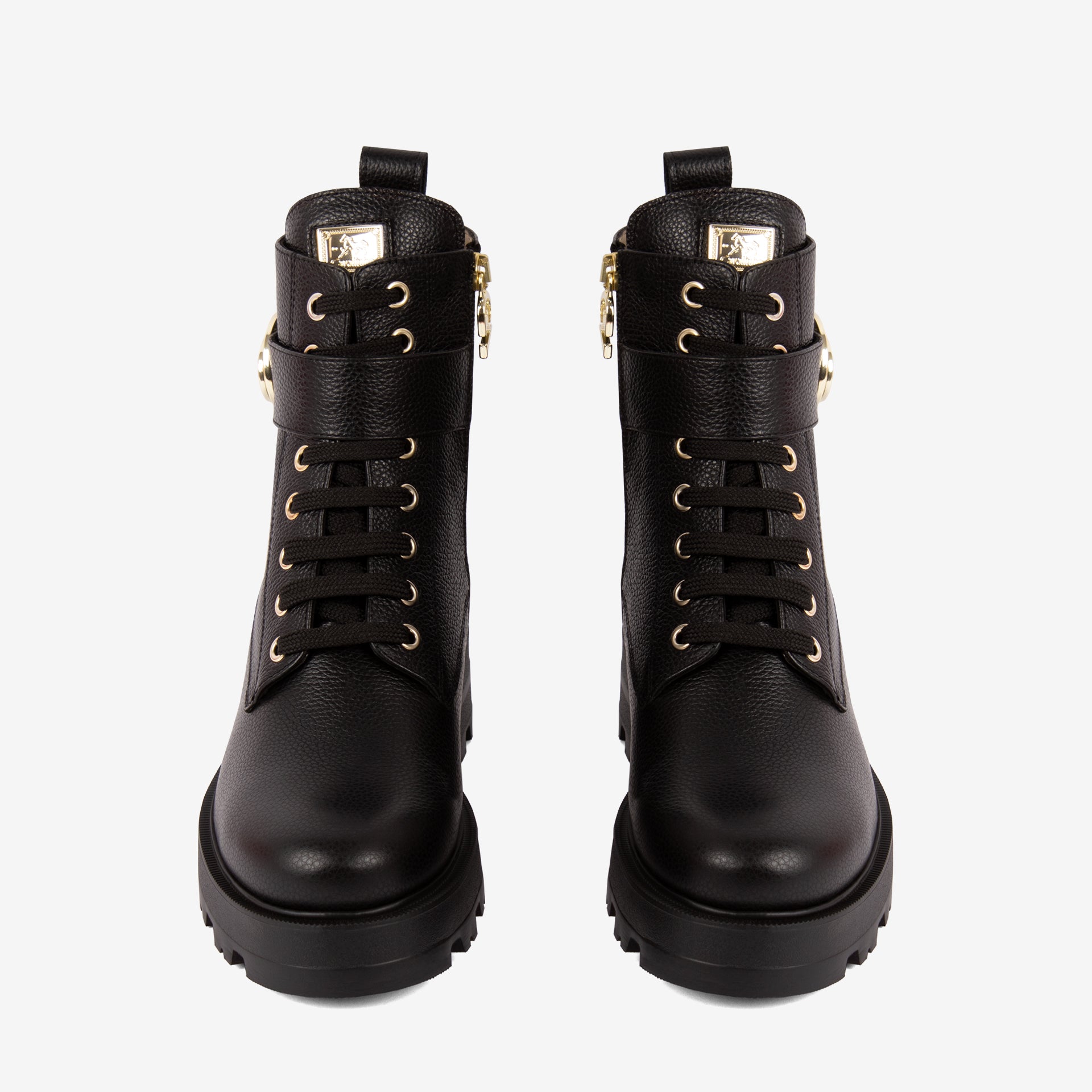 Cavalinho Signature CV Black Ankle Leather Boots for Women SKU 48010139.01 #color_black