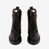 Cavalinho Signature CV Black Ankle Leather Boots for Women SKU 48010139.01 #color_black