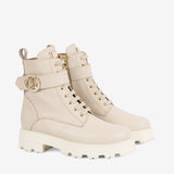 Cavalinho Signature CV Beige Ankle Leather Boots for Women SKU 48010139.05 #color_beige