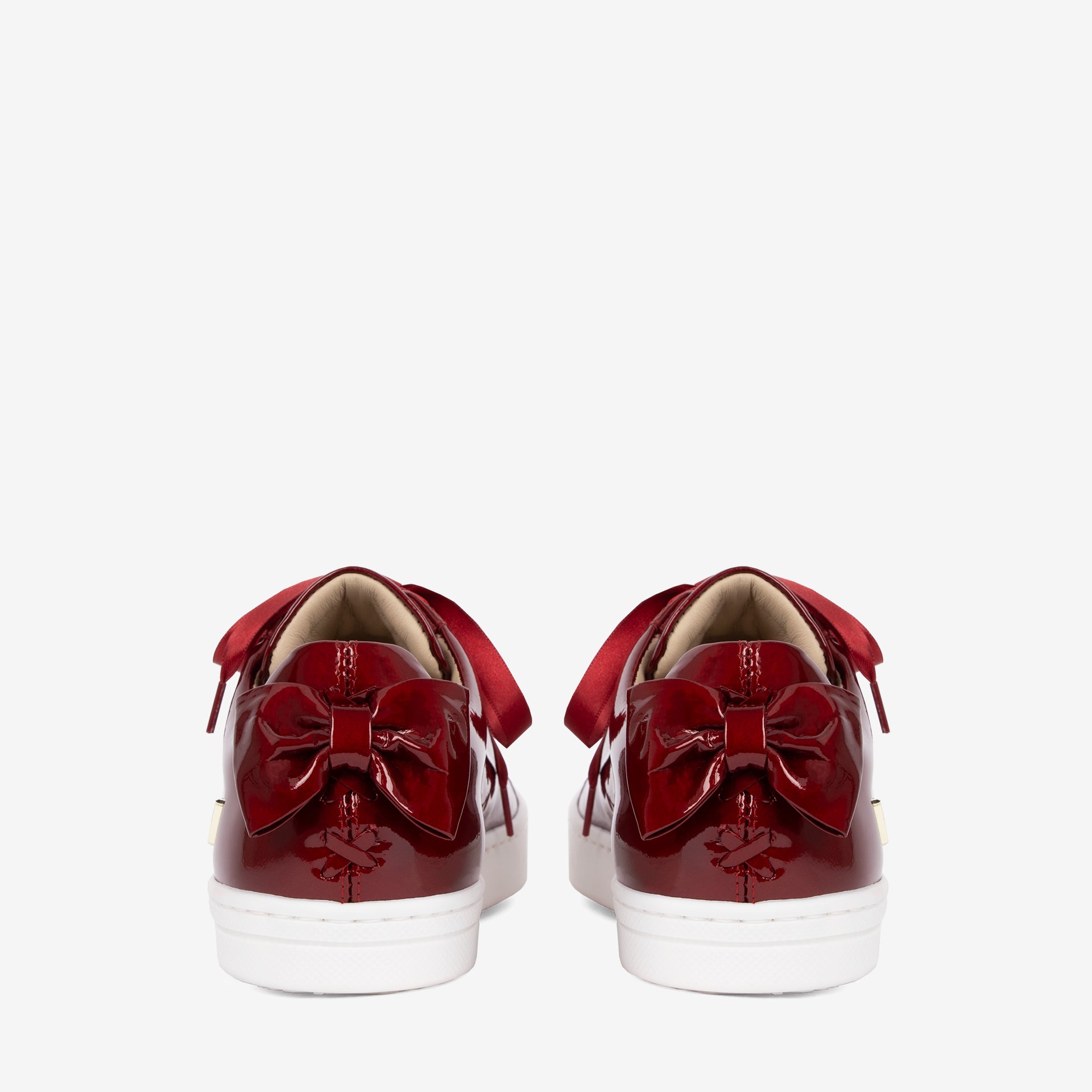 Midnight Rouge Red Patent Leather Sneakers for Women SKU 48010141.04 #color_red