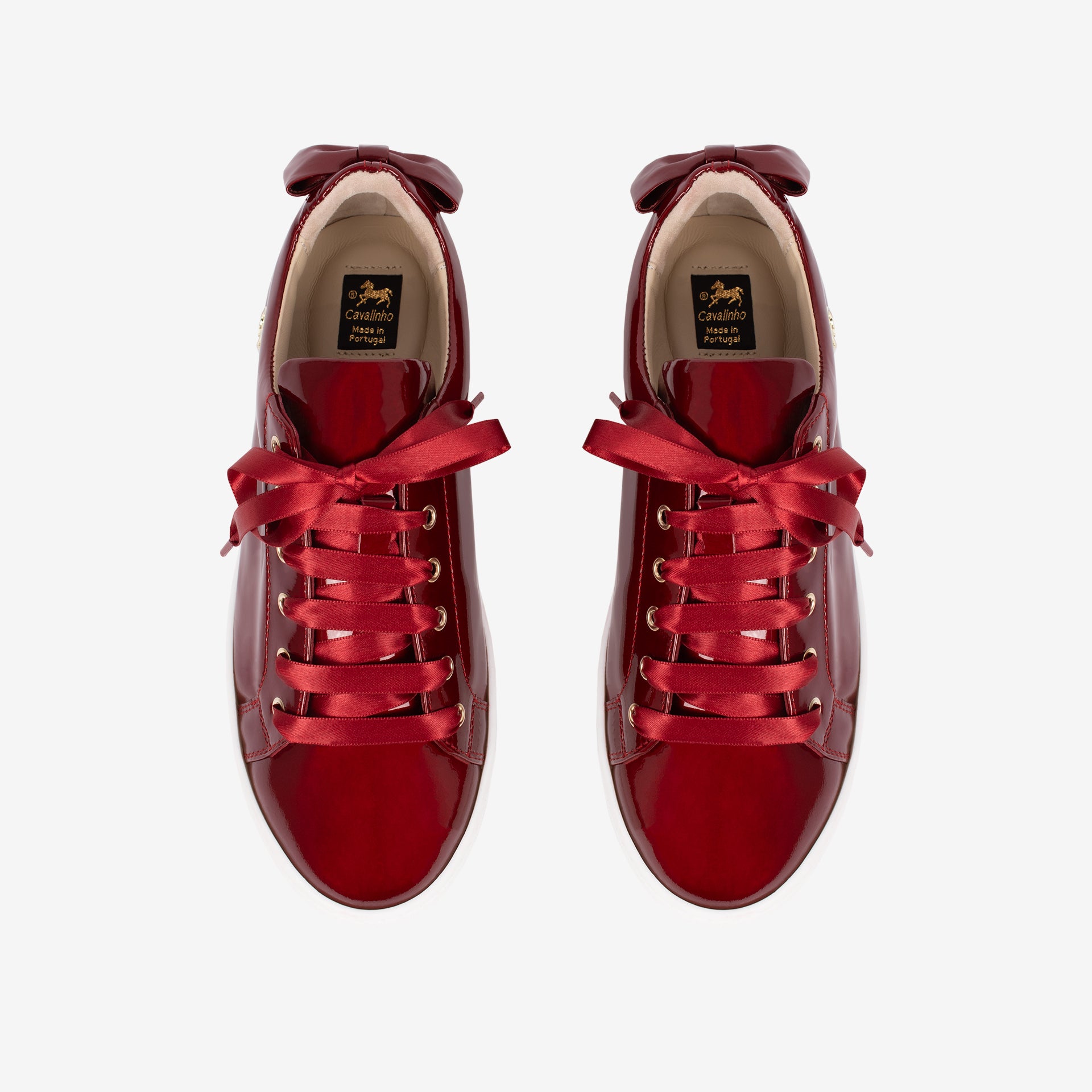 Midnight Rouge Red Patent Leather Sneakers for Women SKU 48010141.04 #color_red