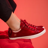 Midnight Rouge Red Patent Leather Sneakers for Women SKU 48010141.04 #color_red