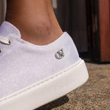 Cavalinho Amore Sparkly White Sneakers for Women SKU 48010143.06 #color_white, blanc, branco