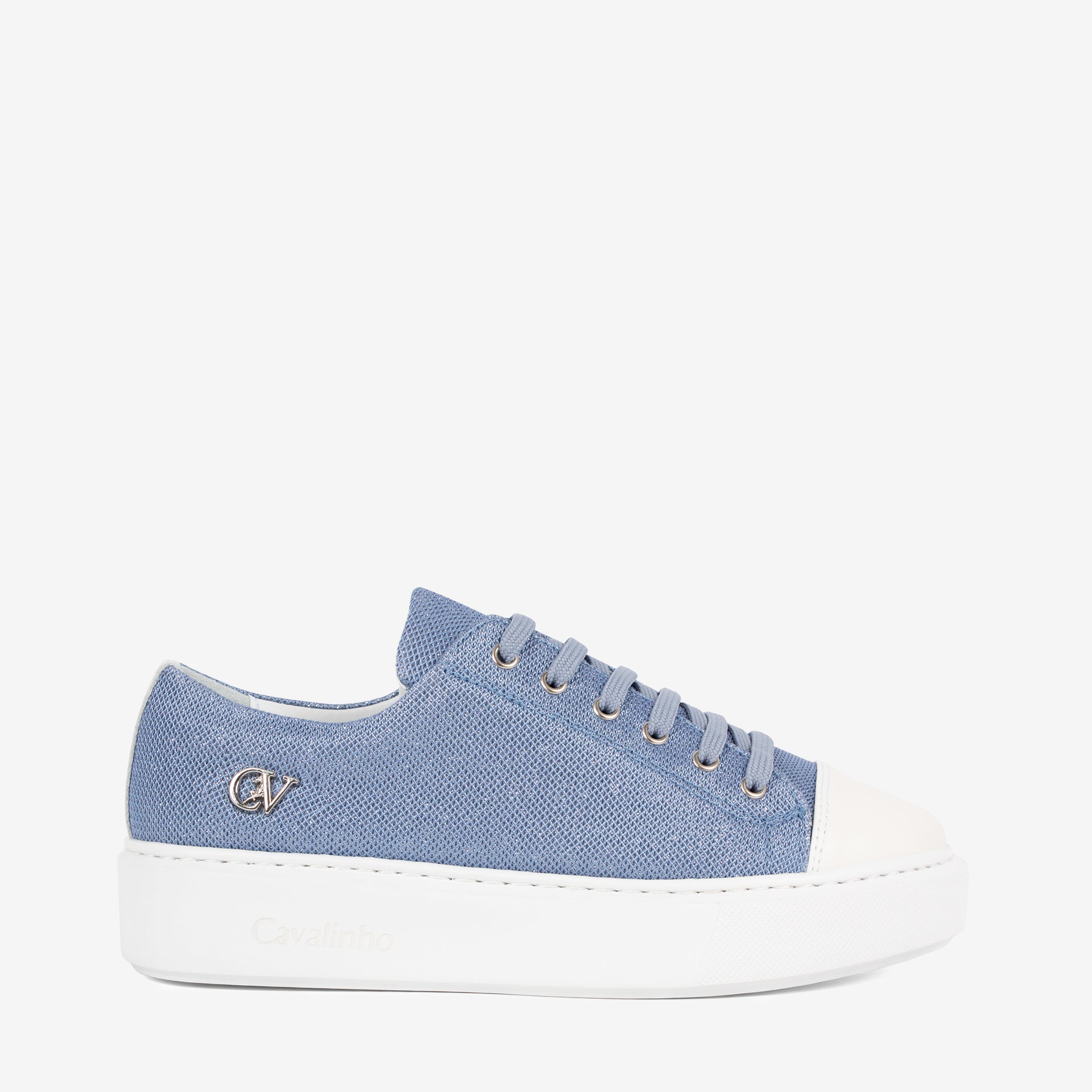 Cavalinho Amore Sparkly Blue Sneakers for Women SKU 48010143.10 #color_blue
