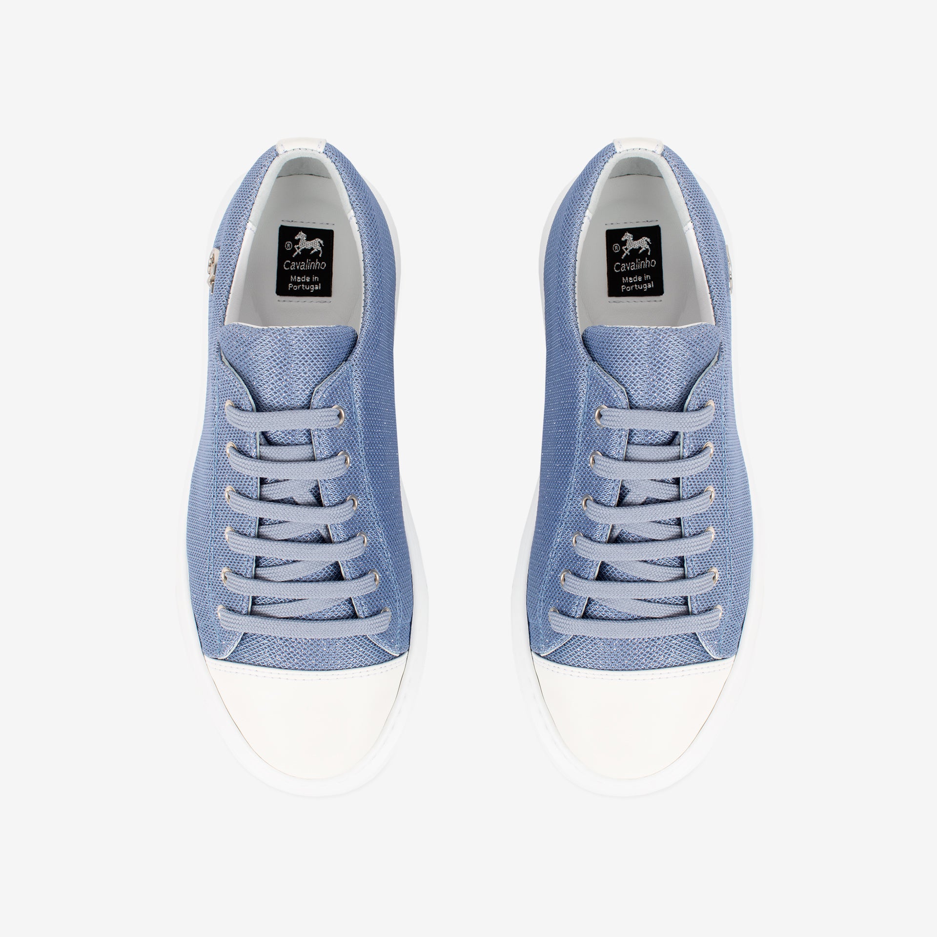Cavalinho Amore Sparkly Blue Sneakers for Women SKU 48010143.10 #color_blue