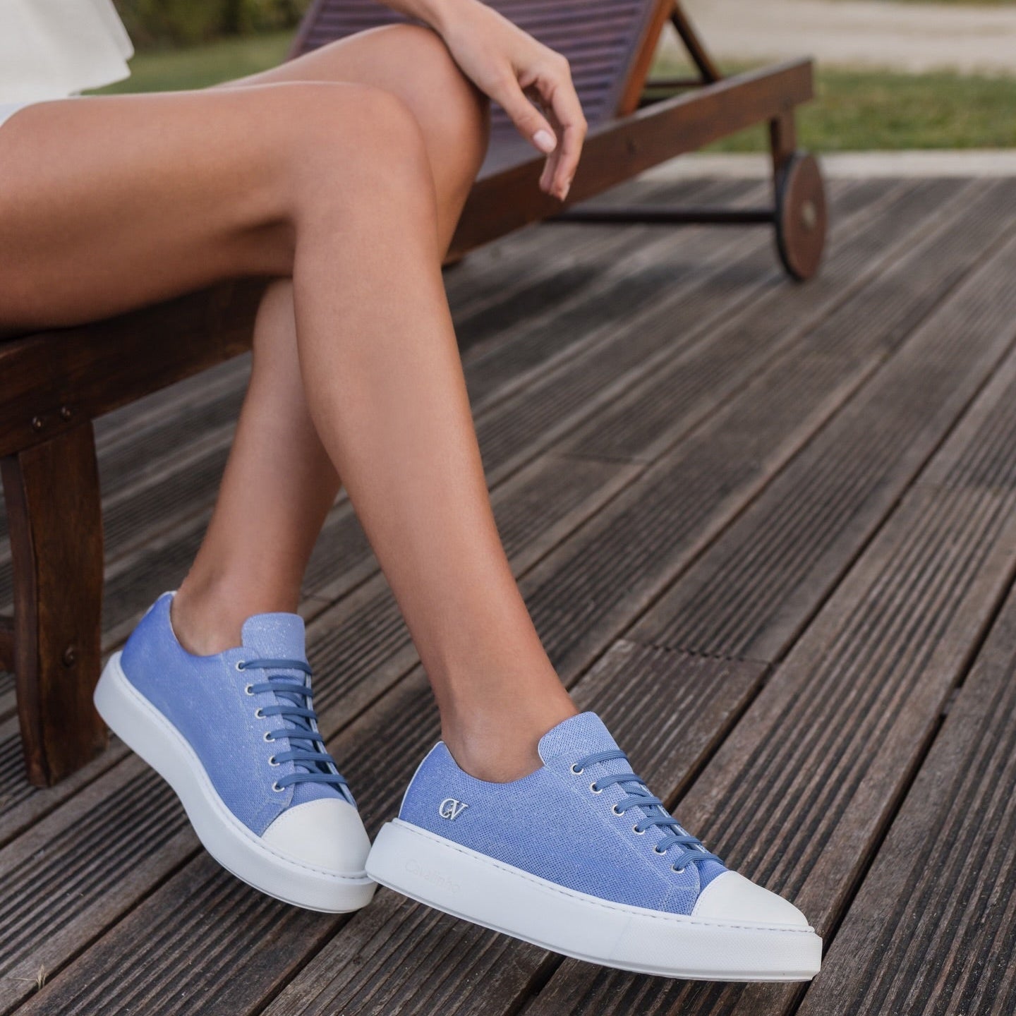 Cavalinho Amore Sparkly Blue Sneakers for Women SKU 48010143.10 #color_blue
