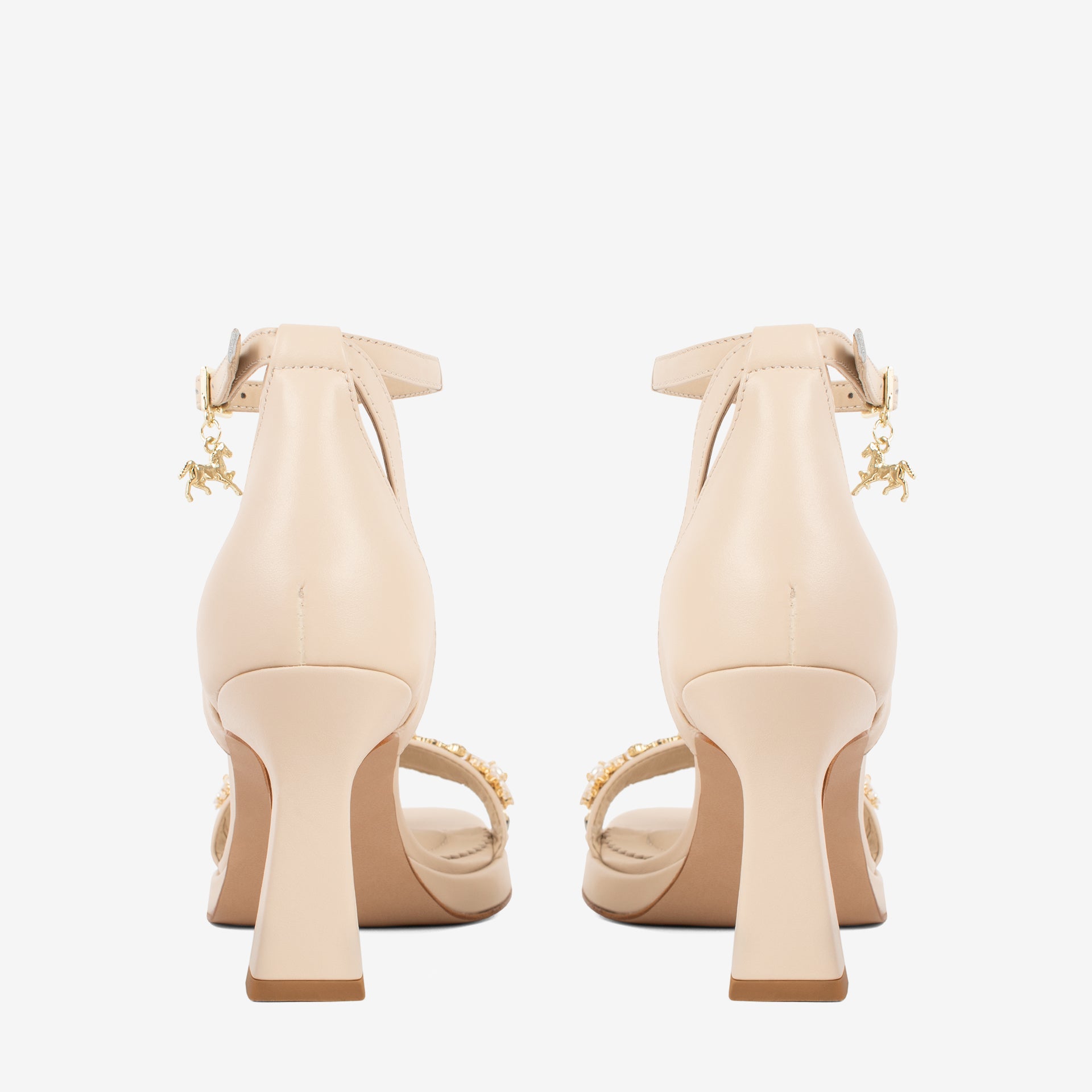 Cavalinho Perla Nude Leather Sandals for Women SKU 48010144.05 #color_beige