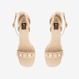 Cavalinho Perla Nude Leather Sandals for Women SKU 48010144.05 #color_beige