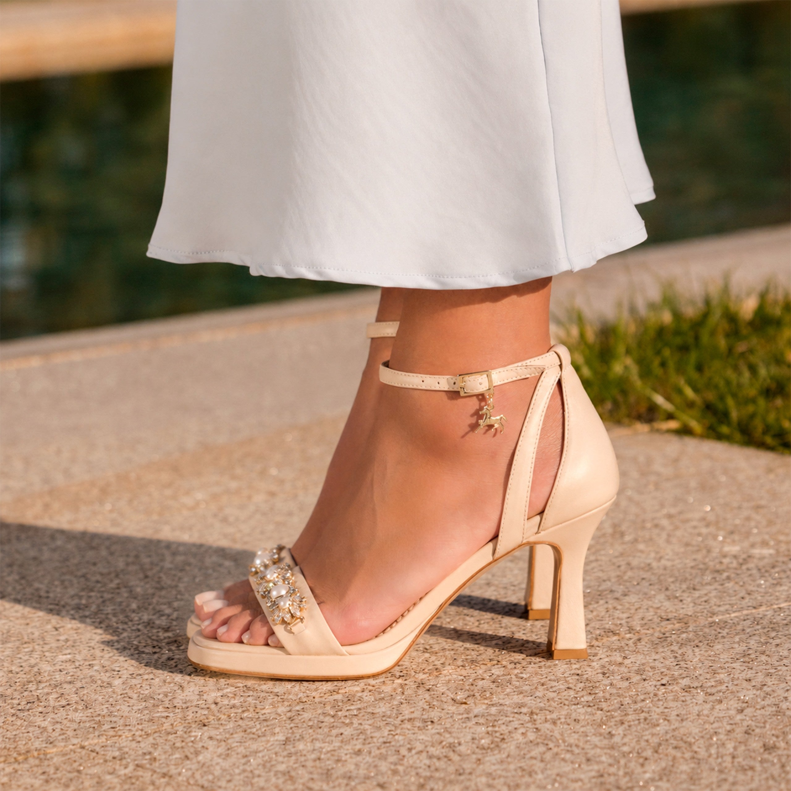 Cavalinho Perla Nude Leather Sandals for Women SKU 48010144.05 #color_beige