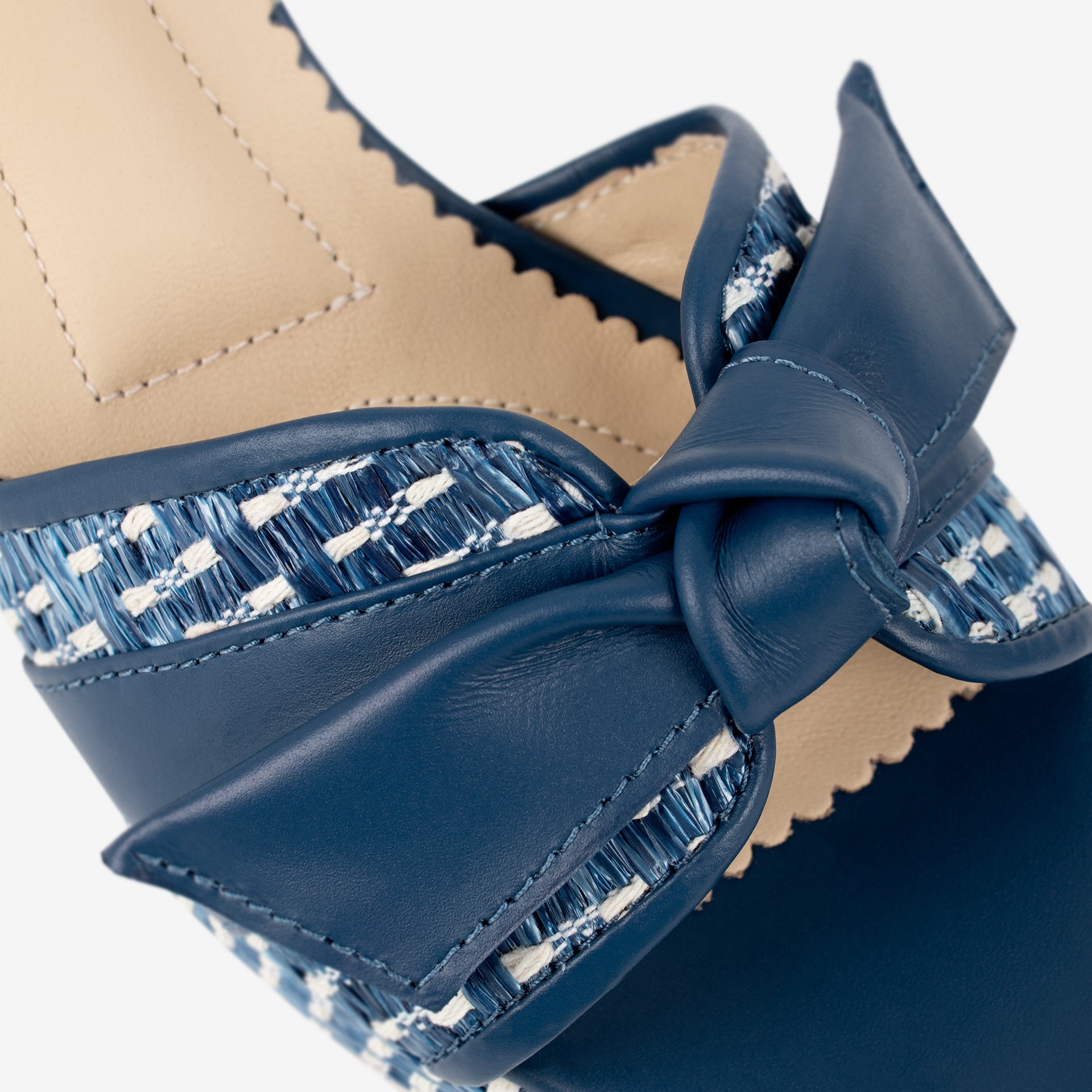 Cavalinho Almare Blue Block Heel Platform Sandal SKU 48010145.03 #color_Navy