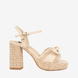 Cavalinho Almare Beige Block Heel Platform Sandal SKU 48010145.05 #color_Beige